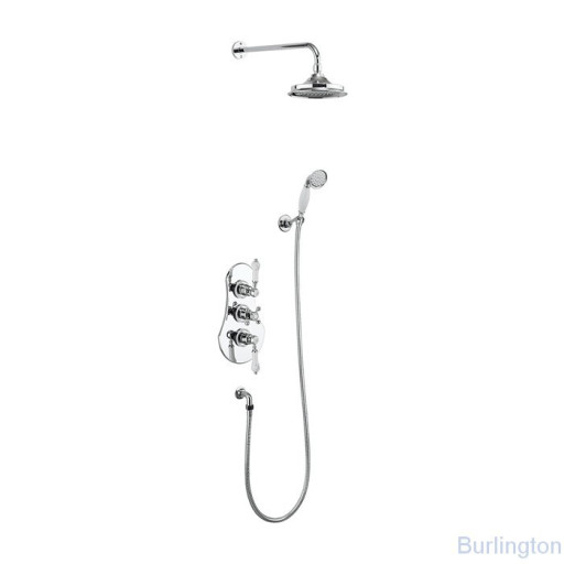 Душевая стойка c встроенным термостатом VF3S c душевой насадкой 12''