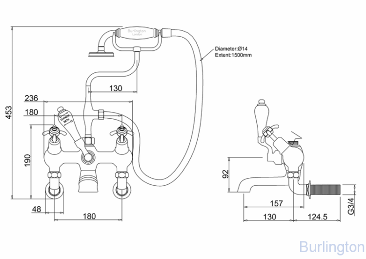 Смеситель для ванны
