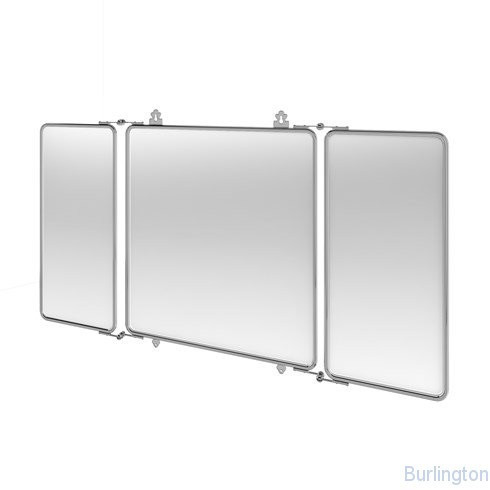 Трёхстворчатое зеркало 1143x30x600 mm, ХРОМ