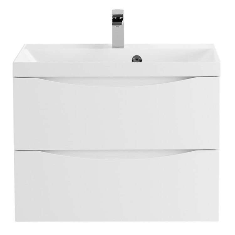 База под раковину подвесная с двумя выкатными ящиками, 700x450x500 BelBagno MARINO-700-2C-SO-NL-P