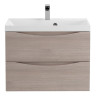 База под раковину подвесная с двумя выкатными ящиками, 700x450x500 BelBagno MARINO-700-2C-SO-NL-P