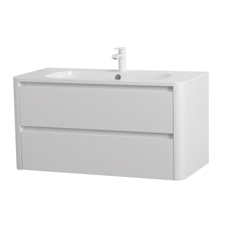 База под раковину подвесная с двумя выкатными ящиками 996x478x500 Cezares RELAX-1000-2C-SO-RC-P