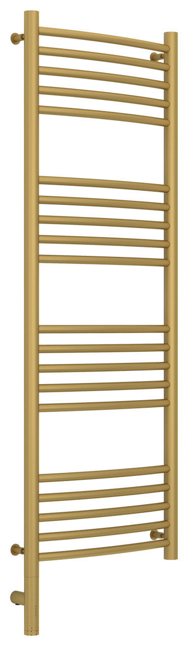 Полотенцесушитель электрический Сунержа Богема 3.0 выгнутая 1200х400 МЭМ левый Матовое золото