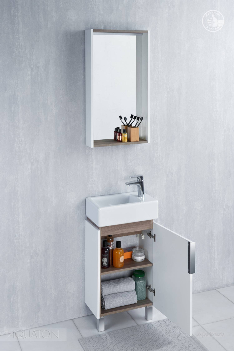 Зеркало Aquaton Бэлла белый, джарра 1A221702BBAZ0