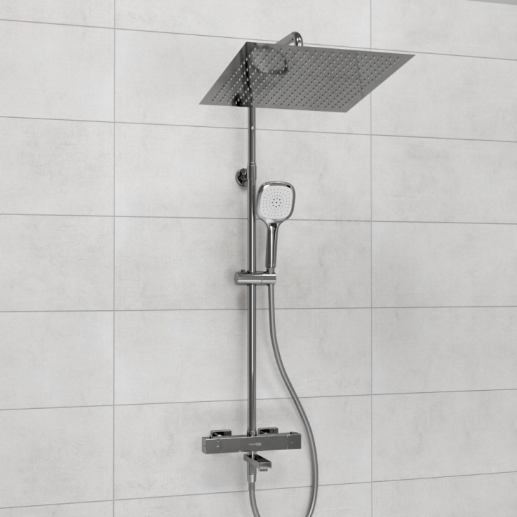 WasserKRAFT A199.119.065.087.CH Thermo Душевой комплект с термостатическим смесителем