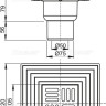 Сливной трап 105×105/50/75 мм прямой сток, решетка из нержавеющей стали, фланец из нержавеющей стали, воротник изоляции 2–го уровня, гидрозатвор комбинированный SMART Alcadrain APV2324