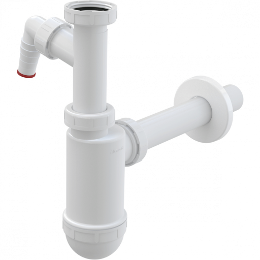 Сифон для умывальника DN32 со штуцером и накидной гайкой 5/4&quot; Alcadrain A430P