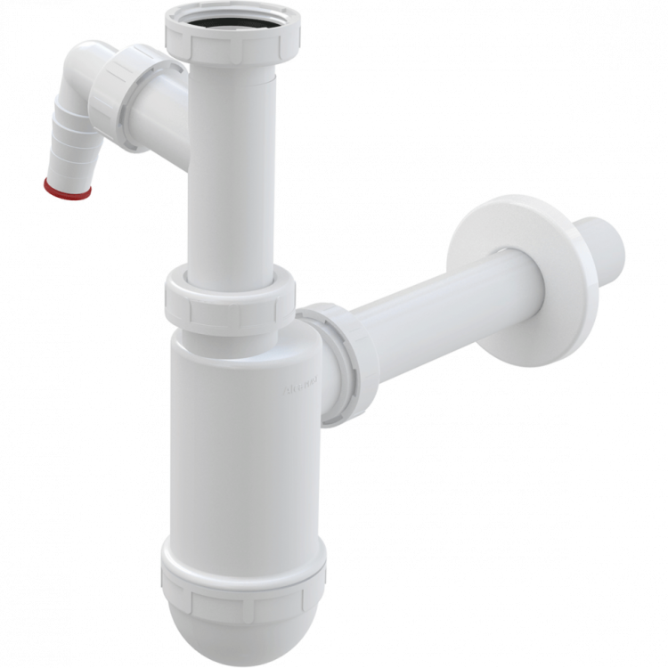 Сифон для умывальника DN32 со штуцером и накидной гайкой 5/4