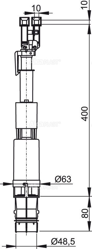 Сливной механизм для Slimmodul Alcadrain A09B