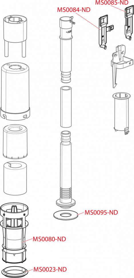 Сливной механизм для Slimmodul Alcadrain A09B