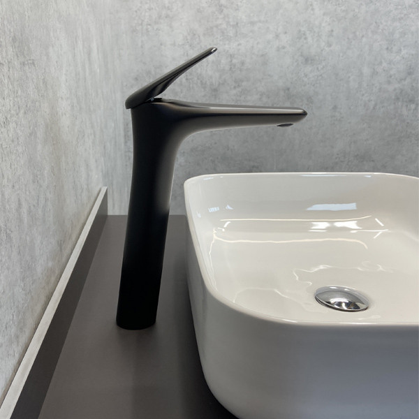 COMFORTY. Смеситель для раковины, картридж 35 мм, черный матовый, FC074B-CMT