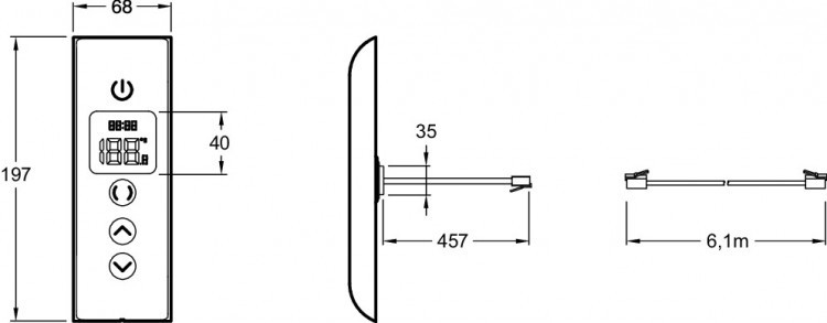 Электронный интерфейс Jacob Delafon DTV PROMPT 527D-0