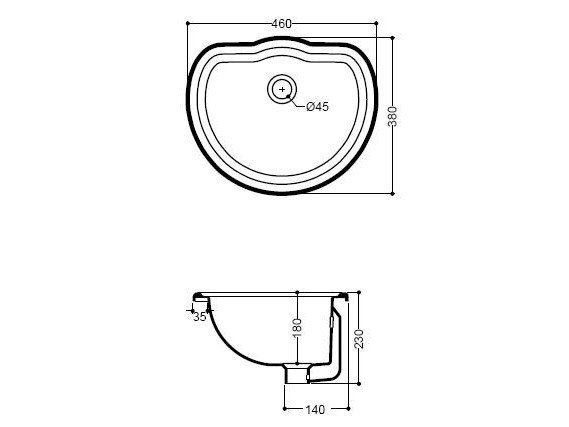 Раковина Kerasan Retro 1031