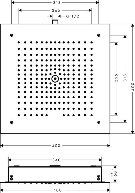 Верхний душ Hansgrohe Raindance E 26252000