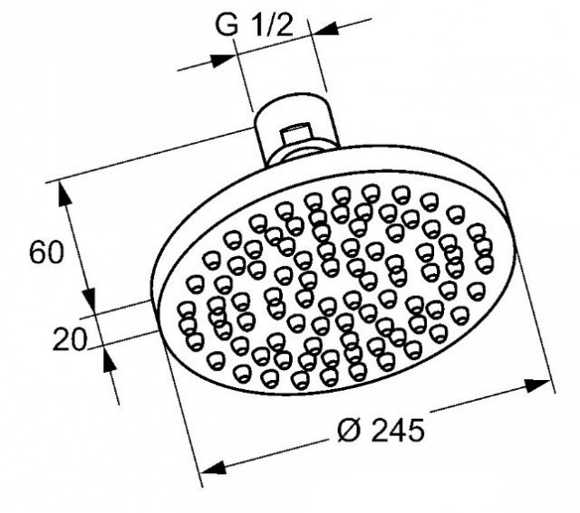 Верхний душ Kludi A-Qa 6652105-00
