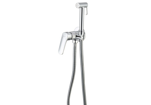 Комплект для гигиенического душа встроенный Aquatek (cмеситель + гигиеническая лейка + шланг) AQ1019CR ВЕГА