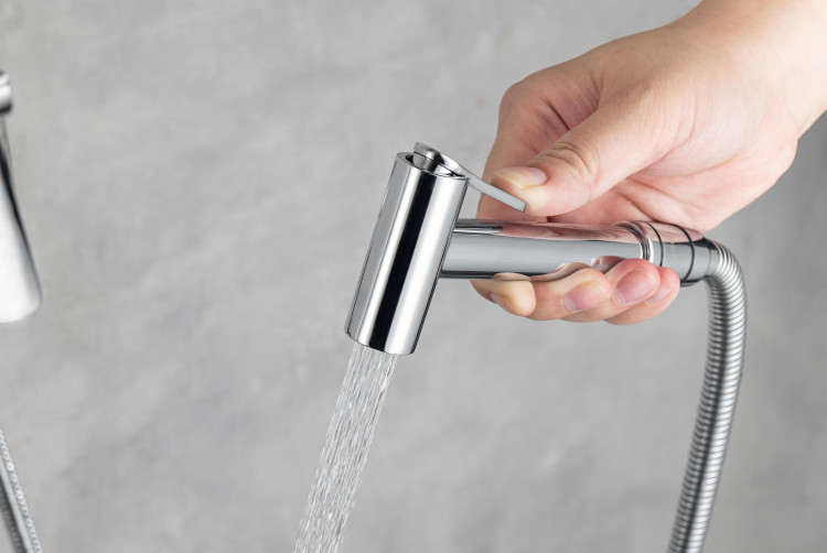 Комплект для гигиенического душа встроенный Aquatek (cмеситель + гигиеническая лейка + шланг) AQ1019CR ВЕГА