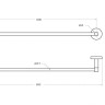 Полотенцедержатель 50,5 см Cezares RELAX-TH-50-NOP