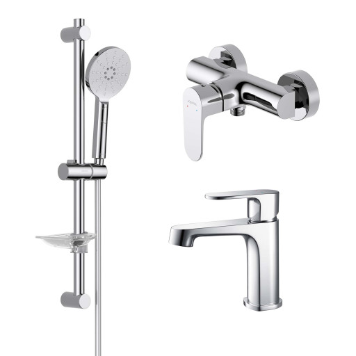 Душевой комплект наружного монтажа Aquatek ОБЕРОН AQ1231CR