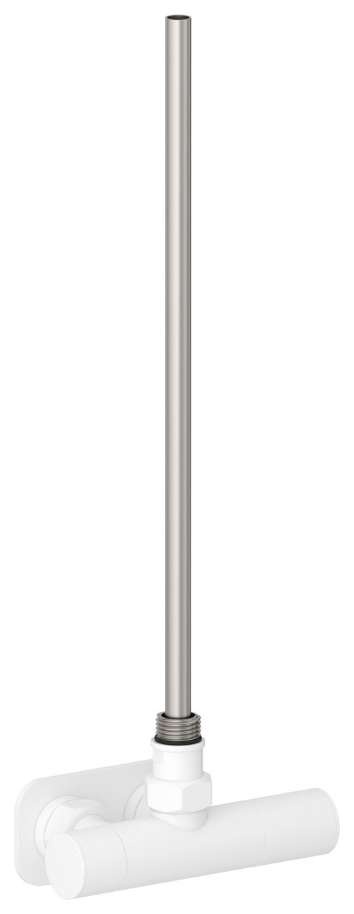 Вентиль 1х1/2&quot; Сунержа угловой маховик-скрытый EU50 правое Матовый белый