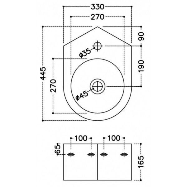Раковина-чаша Jaquar JDS 35 JDS-WHT-25841
