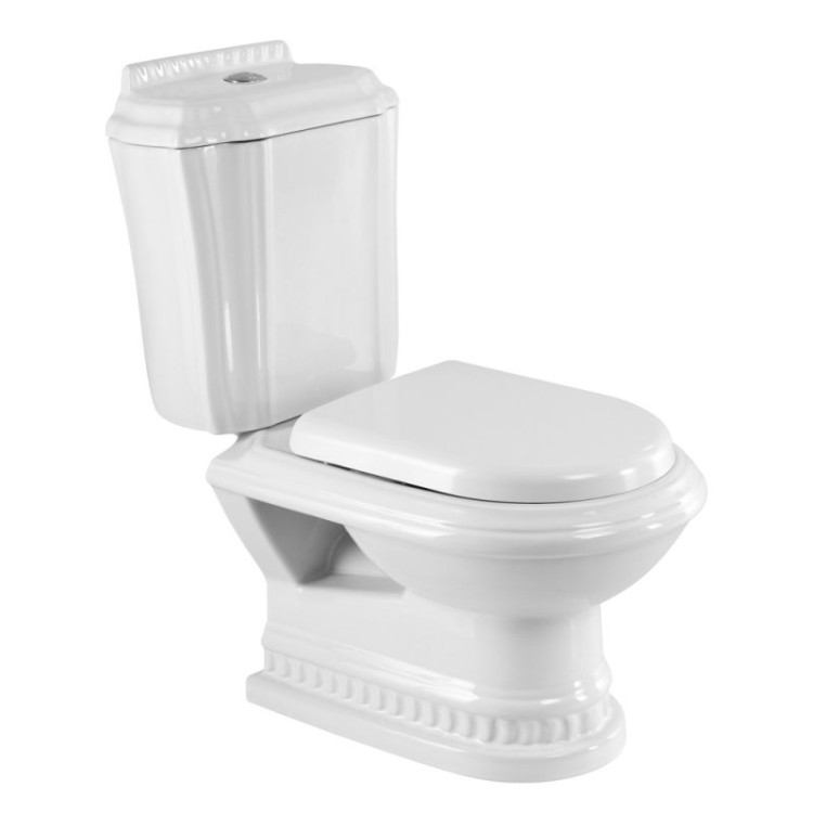 Сиденье дюропласт, soft close, металлическое крепление Cezares CZR-6045-SC