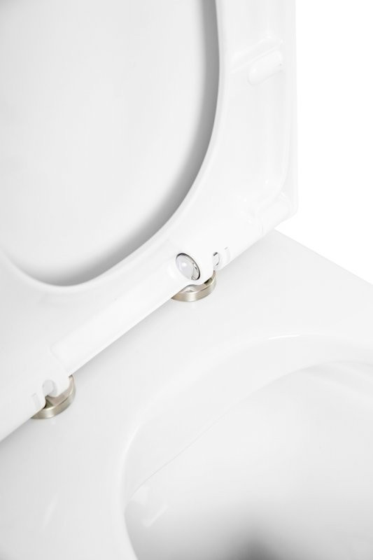 Сиденье дюропласт, soft close, металлическое крепление Cezares CZR-6045-SC