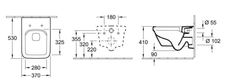 Унитаз Villeroy&Boch Architectura 4687R0 подвесной