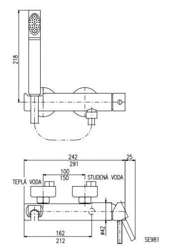 Смеситель Rav Slezak Seina SE980.5/2