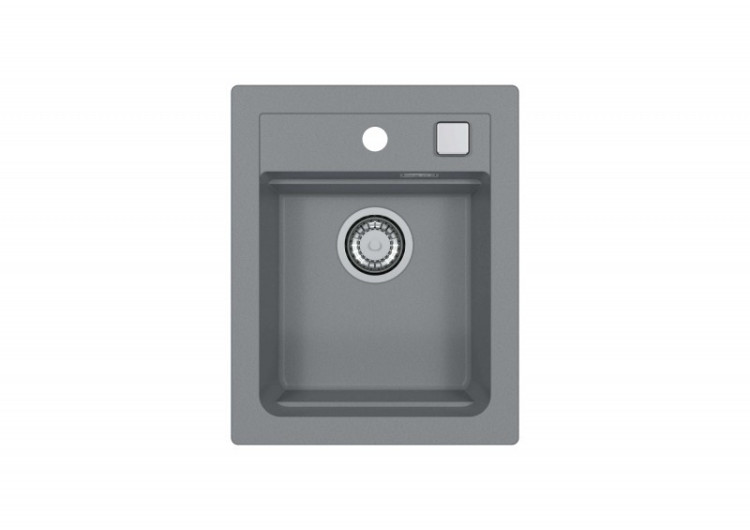 Мойка ALVEUS GRANITAL ATROX 10 CONCRETE - G81 400 X 500 1X в комплекте с сифоном 1132823