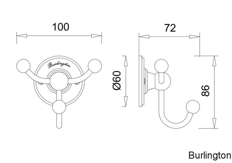 Тройной крючок  [A47 CHR]