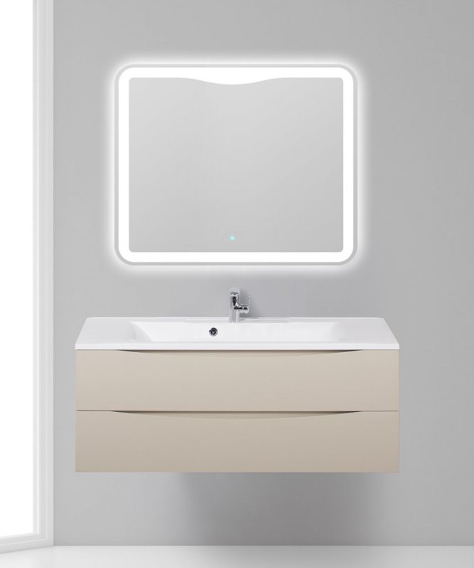 База под раковину подвесная с двумя выкатными ящиками, 1200x450x500 BelBagno MARINO-1200-2C-SO-WO-P