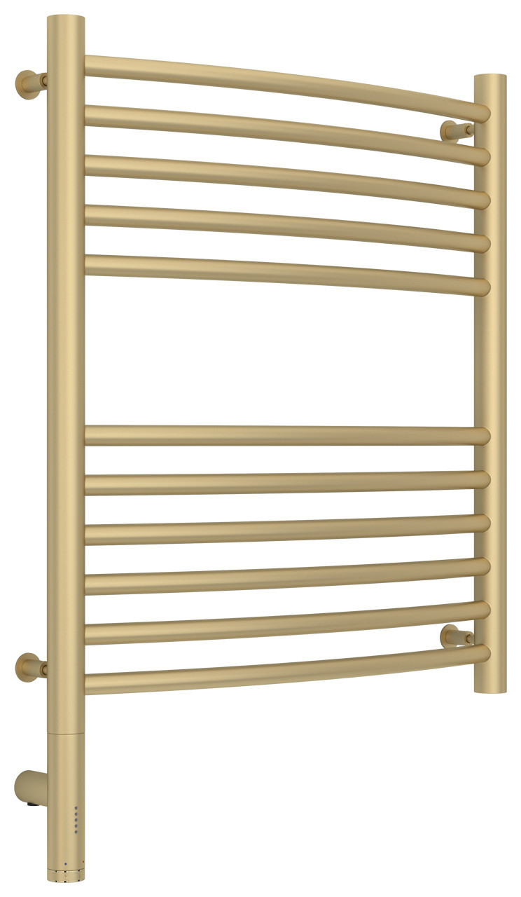 Полотенцесушитель электрический Сунержа Богема 3.0 выгнутая 600х500 МЭМ левый Матовая шампань