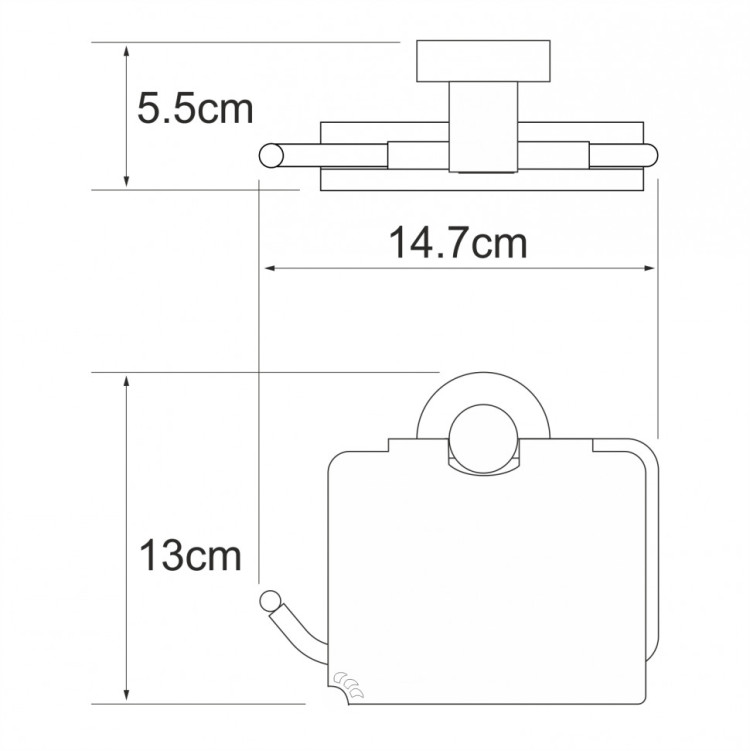 WasserKRAFT Isen K-4025 Держатель туалетной бумаги