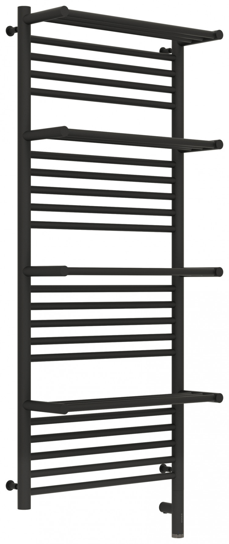 Полотенцесушитель электрический Сунержа Богема с 4 полками 3.0 1200х500 / МЭМ правый Тёмный титан муар