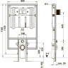 Инсталляция Villeroy&Boch ViConnect 92247600 для подвесных унитазов
