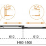 Шторка на ванну TANDEM-SOFT-VF-2 Cezares TANDEM-SOFT-VF-2-180/145-C-BORO-IV
