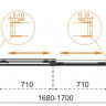 Шторка на ванну TANDEM-SOFT-VF-2 Cezares TANDEM-SOFT-VF-2-180/145-C-BORO-IV