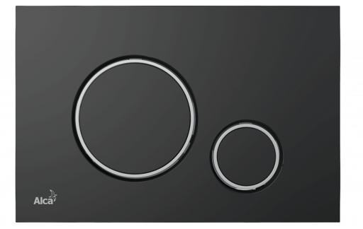 Кнопка управления для скрытых систем инсталляции, черный-мат/xром-глянец Alcadrain M778