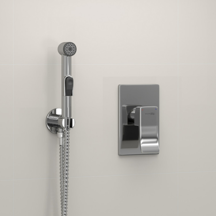 WasserKRAFT A010657 Встраиваемый комплект для биде со шлангом 120 см