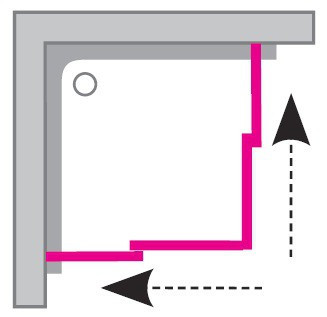 Дверь для душевого уголка Ravak Supernova SRV2-80 S