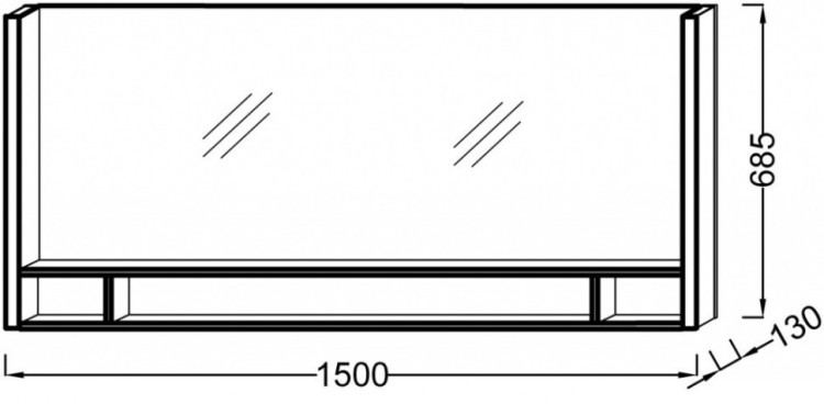 Зеркало Jacob Delafon Terrace 150