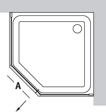 Душевой уголок  Vegas Afrodite AFA-Pen 90
