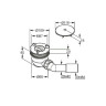 Сифон для душевого поддона Kludi Tasso 2109805-00