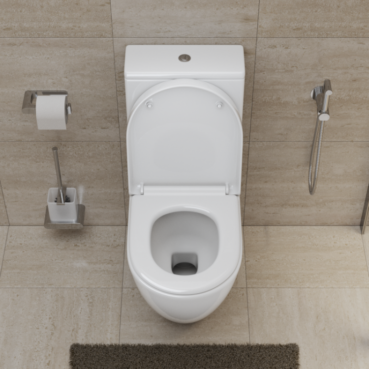 Сиденье дюропластовое с быстросъёмными петлями, механизмом Soft Close Cezares BB2111SC