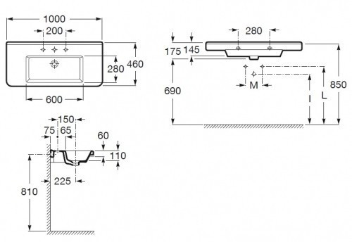 Раковина Roca Dama-N 100 327780000