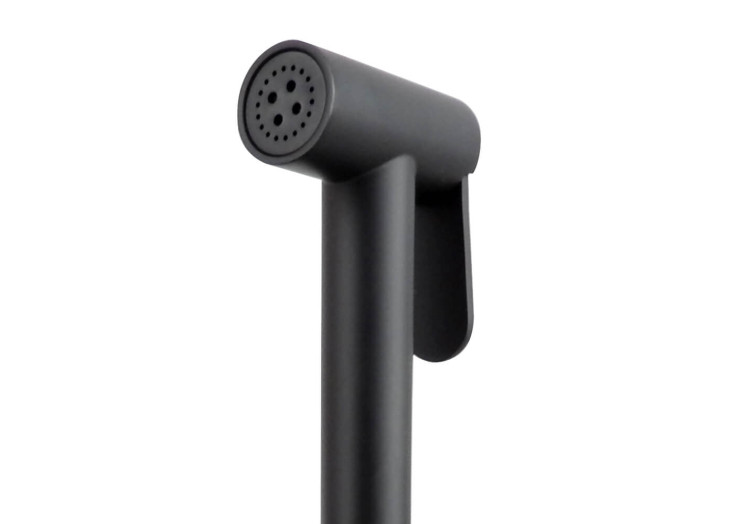 Комплект для гигиенического душа встроенный Aquatek (cмеситель + гигиеническая лейка + шланг), матовый черный AQ1019MB ВЕГА