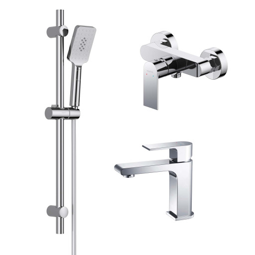 Душевой комплект наружного монтажа Aquatek ЛИРА AQ1431CR