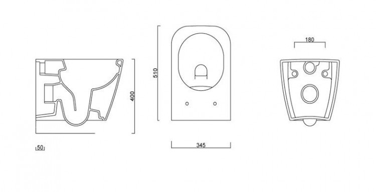 Унитаз Guralvit Nova NO31DAK00 подвесной