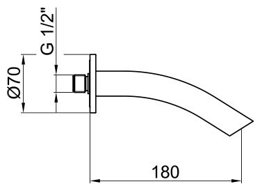 Излив для смесителя Webert Aria AC0869